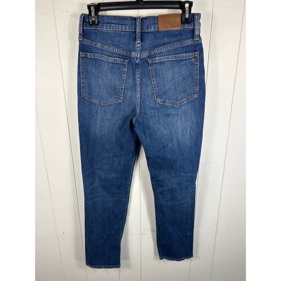 Madewell The Perfect Vintage Cropped Jean Size 26. Medium Dark Wash - Picture 2 of 5